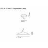 kdln kate 43 suspension lamp technical image