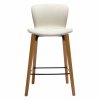 paragon counter stool bone white boucle fabric w oak legs 300202107 02 front