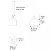 lodes bell cone cluster pendant lamp