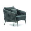[97635] Vigo 1 seat alu charcoal sock 8cm cushion QDF