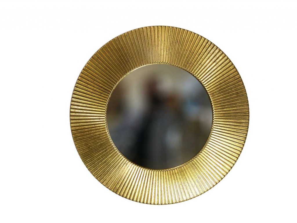 kulate zrcadlo slunce 50cm platkove zlato metal 02