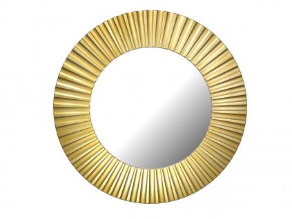 kulate zrcadlo lea 90cm zlata barva cerna patina 02