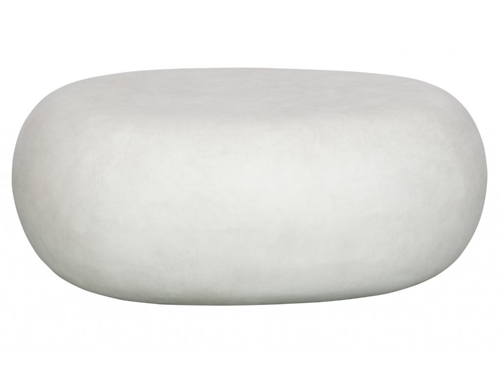 Bílý konferenční stolek Peblo 65x49 cm