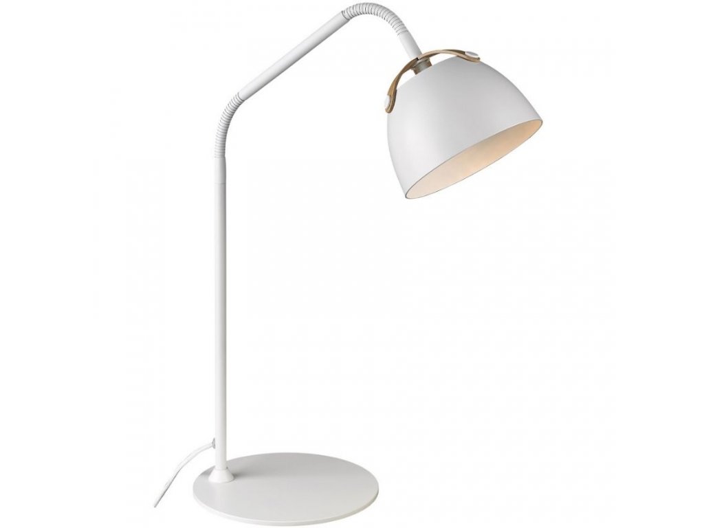 Bílá kovová stolní lampa Halo Design Oslo