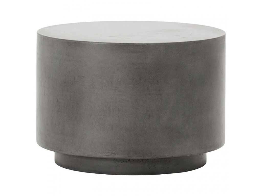 Šedý betonový odkládací stolek Out 50 cm