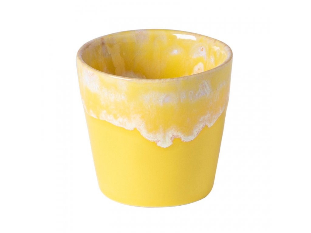 Bílo žlutý kameninový šálek na espresso COSTA NOVA GRESPRESSO 0,1 l