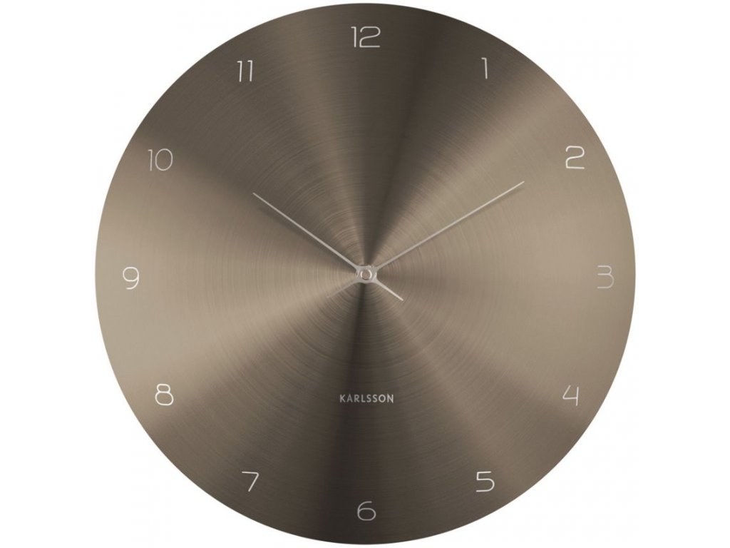Měděné kovové nástěnné hodiny Tefiti 40 cm