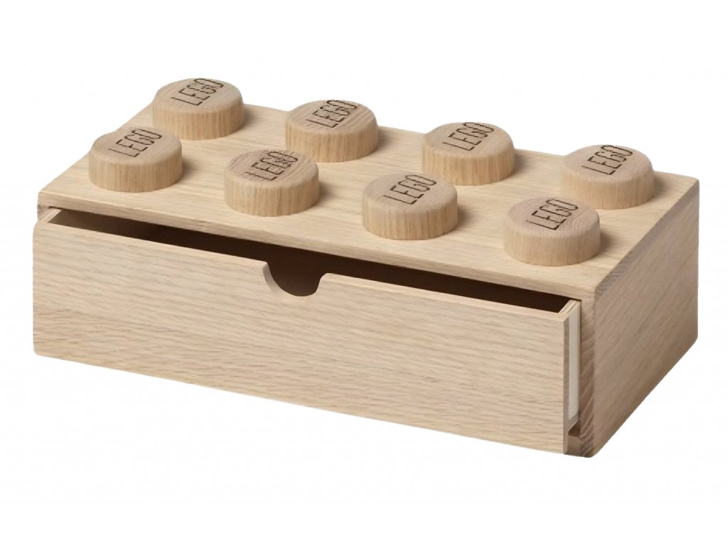 Světlý dubový úložný box LEGO® Storage 32 x 15 cm