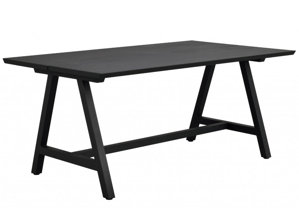 Černý dubový jídelní stůl ROWICO CARRADALE 170 x 100 cm
