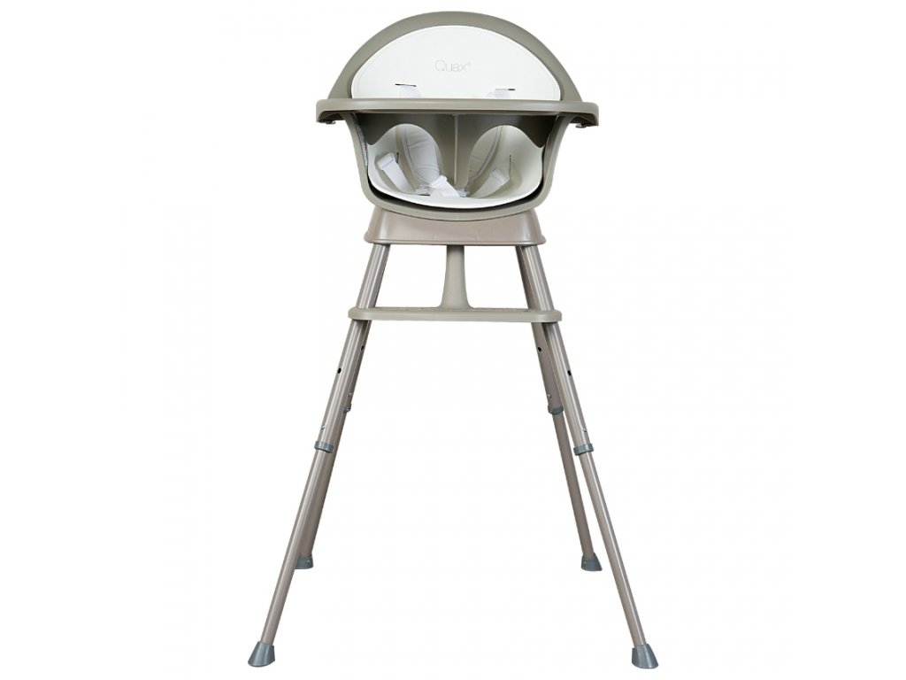 Šedá kovová jídelní židlička Quax Ultimo 62 - 92 cm