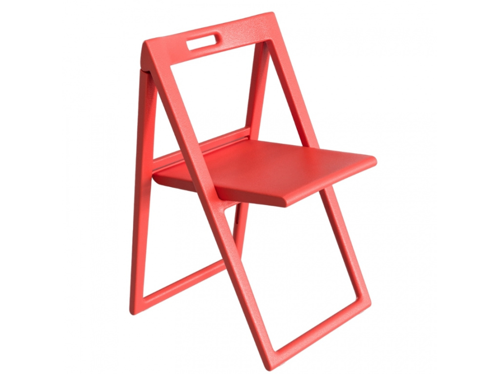 Červená plastová skládací židle Enjoy 460 - DESIGNOVÝ NÁBYTEK