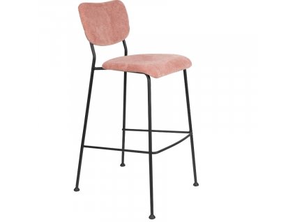 Růžová manšestrová barová židle ZUIVER BENSON 76 cm848x848 (9)