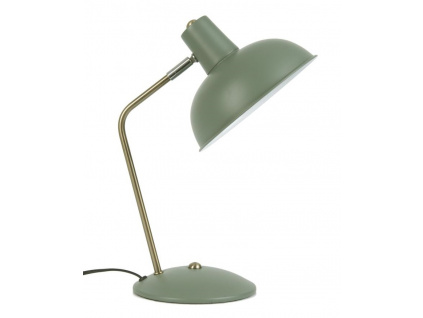 Světle zelená kovová stolní lampa Earny