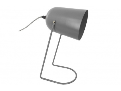 Tmavě šedá matná kovová stolní lampa Riley 30 cm