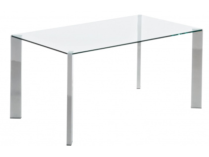 Skleněný jídelní stůl Kave Home Spot 160 x 90 cm