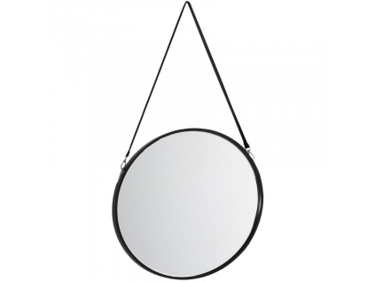 Černé závěsné zrcadlo Kave Home Reintree 50 cm