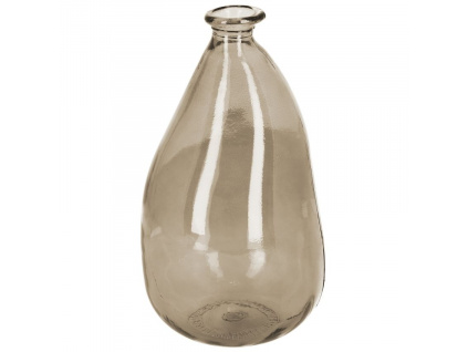 Hnědá skleněná váza Kave Home Brenna 36 cm