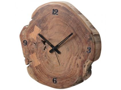 Akátové nástěnné hodiny Kave Home Asiriq 35 cm