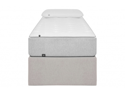 Béžová látková postel Kave Home Matters 90 x 190 cm