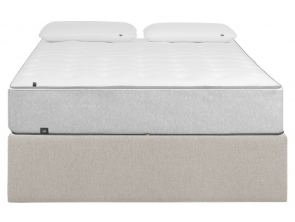 Béžová látková postel Kave Home Matters 150 x 190 cm