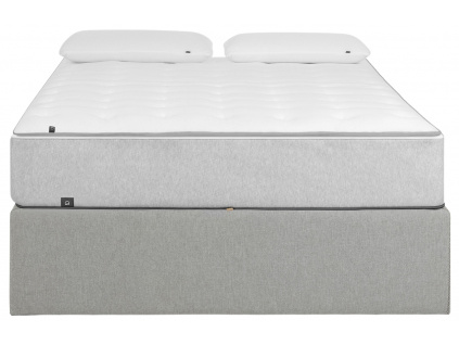 Světle šedá látková postel LaForma Matters 160 x 200 cm