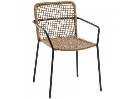 Béžová pletená jídelní židle Kave Home Ellen