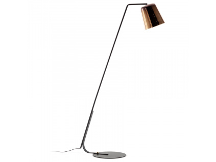 Bronzová stojací lampa Kave Home Anina 171 cm