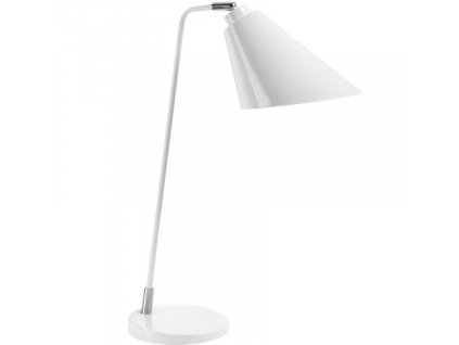 Bílá kovová stolní lampa Kave Home Tipir