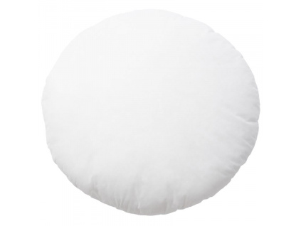 Bílá kulatá polyesterová výplň do polštáře Kave Home Fluff Ø 45 cm