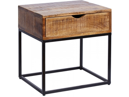 Masivní mangový noční stolek Fabio 45 x 35 cm