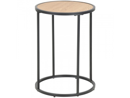 Dubový kulatý odkládací stolek Darila 55 cm