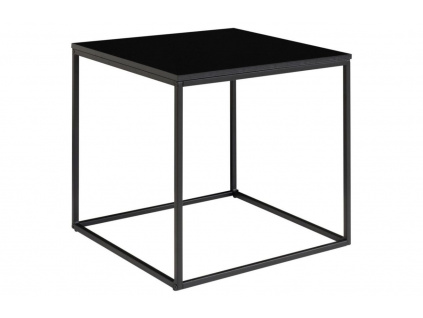 Černý kovový konferenční stolek Winter 45 x 45 cm