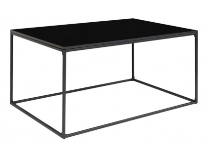 Černý kovový konferenční stolek Winter 90 x 60 cm