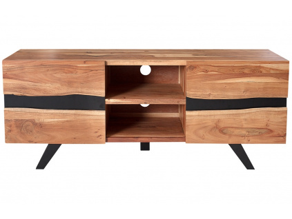 Masivní akátový TV stolek Tanzani 160x43 cm