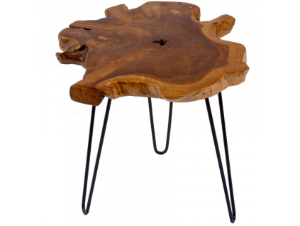 Přírodní teakový konferenční stolek Wilde 55 cm