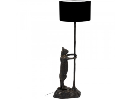 Černá stojací lampa Bold Monkey No Girlfriend No Problem 108 cm848x848