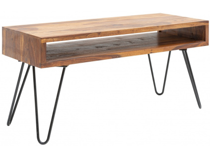 Masivní sheeshamový konferenční stolek Remus 100x50 cm