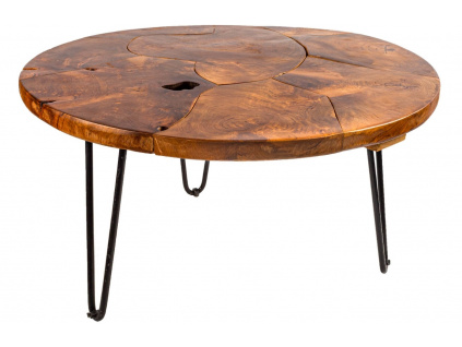 Masivní teakový konferenční stolek Amina 70 cm