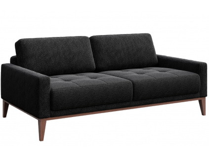 Antracitová dvoumístná látková pohovka MESONICA Musso Tufted 173 cm