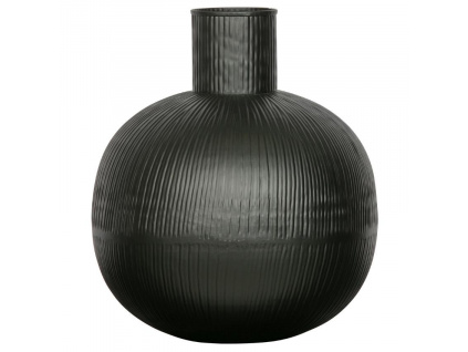 Černá kovová váza Micaiah 30 cm