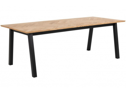 Dřevěný jídelní stůl Hogg 220 x 95 cm