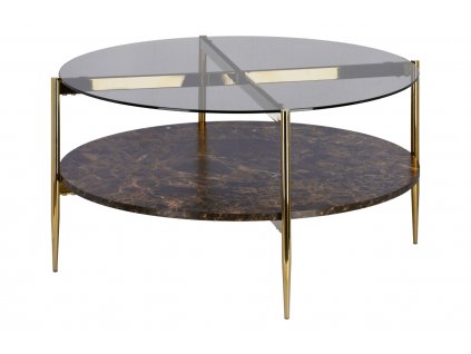 Skleněný konferenční stolek Kave Home Kamilah 84 cm