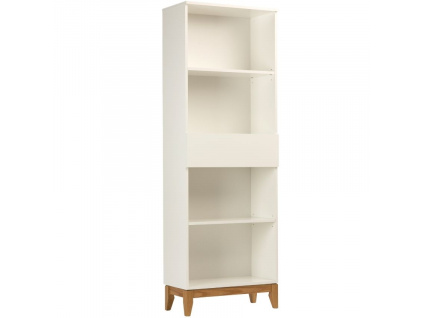 Bílá knihovna Woodman Blanco s dubovou podnoží 180 cm848x848 (1)
