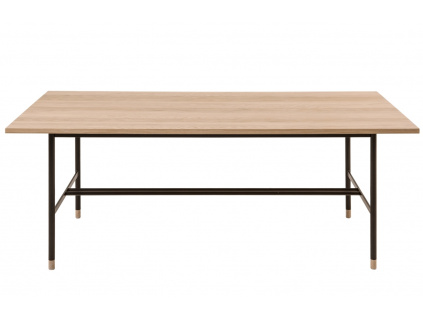 Dubový jídelní stůl Woodman Jugend II. s kovovou podnoží 200x95 cm1309x848