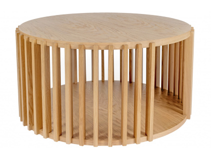 Dubový kulatý konferenční stolek Woodman Drum Ø 83 cmDrum Coffee Table Oak 103221001013 3 upr