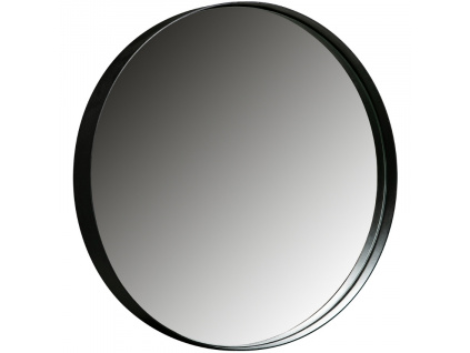 Černé kovové zrcadlo Falco 80 cm