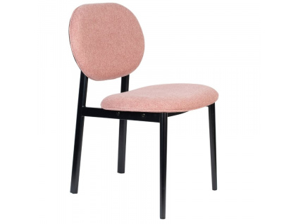 Růžová látková jídelní židle ZUIVER SPIKE848x848 (3)