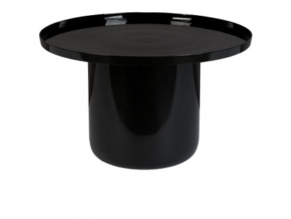 Černý kovový kulatý konferenční stolek ZUIVER SHINY BOMB 67 cm848x848