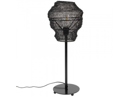 Černá kovová stolní lampa WLL LENA