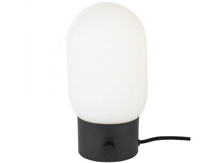 Bílo černá skleněná stolní lampa ZUIVER URBAN848x848 (1)